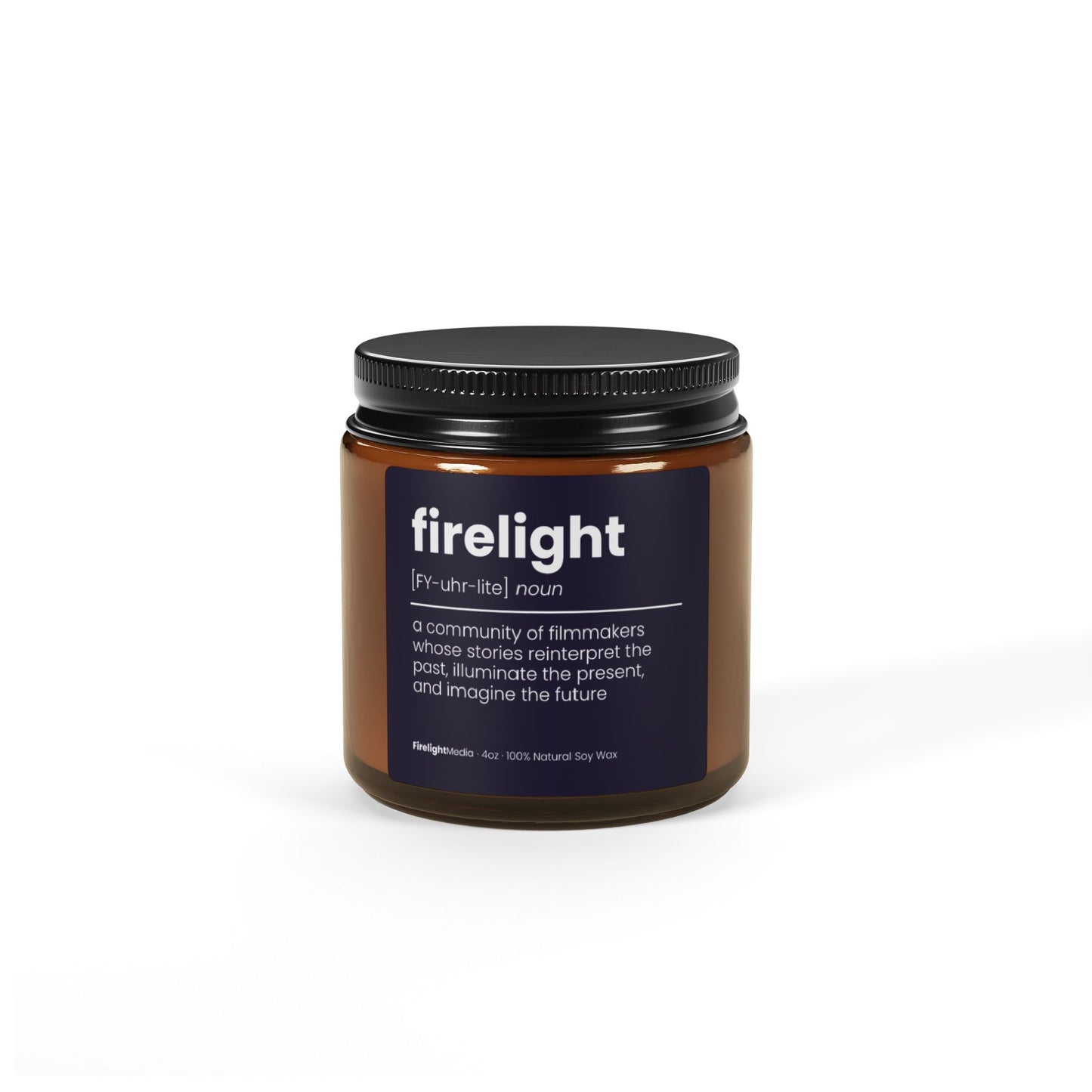 Firelight 'Always Lit' Candle (9oz or 4oz, Amber Jar)